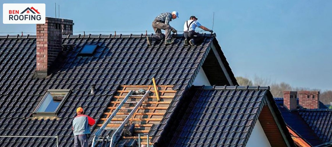 Roof Replacement Work After Heavy Weather Damage